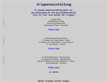 Tablet Screenshot of krippenausstellung.rhoenseite.de
